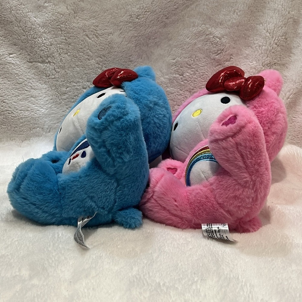 Hello Kitty x Care Bears Grumpy And Cheer Plush 10" 2024 Sanrio‎ Collab EC - Picture 5 of 7